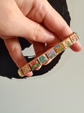 Premium Floral Italian Charm Bracelet  | 7 design links